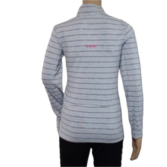 Spyder Girls Bocca T-Neck Quarter Zip Jacket - Picture 2 of 3